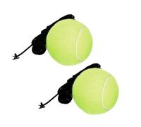 UPKOCH 2pcs High Bounce Tennis Training Balls with Rope for Personal Practice and Interactive Play Elastic Tennis Balls for Adults