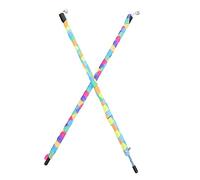 UPKOCH 2Pcs Interactive Cat Teaser Wand with Colorful Strings Engaging Indoor Cat for Kittens Durable and Entertaining Rainbow Design for Bonding Fun Random Color