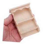 UPKOCH 2pcs Japanese Style Miniature Wall Cabinet Retro Wooden Hanging Storage Shelf for Dollhouse Living and Kitchen Decor Accurate Scale Dollhouse Furniture with Intricate Details