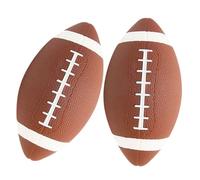 UPKOCH 2Pcs Junior Inflatable Rugby Balls for Material with Elastic Liner Smooth Edges for Safe Play for Training at Home School and Stadium