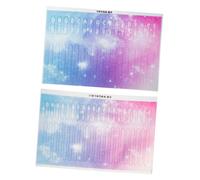 UPKOCH 2Pcs Kalimba Sticker Decals for Thumb Piano Practical Teaching Accessories for Beginners Lightweight Note Labels for Keys Easy Fretboard Mastery