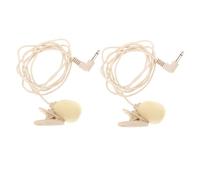 UPKOCH 2pcs Lavalier Microphone Clip Condenser Mic for Phone Camera Professional Recording Lapel Interview Mic Holder