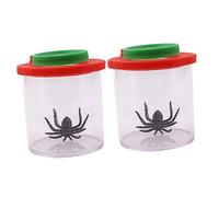 UPKOCH 2pcs Magnifying Insect Viewer Box with Dual Lenses Abs Educational Bug Observation Cage for Portable Outdoor Critter Container for Natural Exploration
