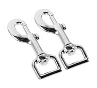 UPKOCH 2pcs Metal Dog Leash Buckle Clips Quick Release Swivel Snap Connectors Pet Accessories for Leashes and Harnesses