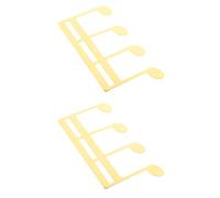 UPKOCH 2pcs Metal Sheet Music Folder Book Holder Clips for Piano Music Stand Page Holders for Reading Score Book Clips