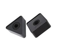 UPKOCH 2pcs Mic Station Logo Abs Microphone Marks for Professional Interview Logos Use as Microphone Prop in Tv Station