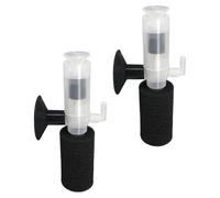 UPKOCH 2pcs Mini Aquarium Oxygen Filter for Small Fish Tanks, Submersible Plastic Fish Tank Cleaner with Professional Filtration, Suitable for Freshwater Aquatic Pets