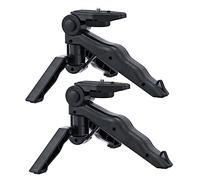 UPKOCH 2pcs Mini Camera Tripod Travel Set with Lightweight Plastic Construction and Adjustable Angle, Tabletop Camera Holder for Learning Online and Making Video Calls