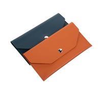 UPKOCH 2pcs Mini Cash Envelope Wallet Budget Organizer PU Leather Money Holder for Women Portable Receipt Bill Planner Pouch Brown Green