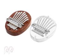 UPKOCH 2pcs Mini Kalimba Thumb Piano Portable Finger Instrument with Lanyard Crystal Sound for Beginners and Professionals Compact Lightweight Design for Home Party and Outdoor Music