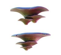 UPKOCH 2pcs Mini Mushroom Reptile Ornament Water-resistant Aquarium Decor for Turtle Geckos Snakes Versatile Faux Mushroom Cave Hideout for Terrariums and Fish Tanks