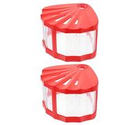 UPKOCH 2pcs Mini Plastic Fish Tank with LED Light for Betta and Goldfish, High Transparency Ecological Ornamental Aquarium, Simple and Decorative Design, for Weddings and Crafting