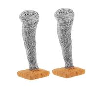 UPKOCH 2pcs Miniature Resin Tornado Figurines Sand Table Ornaments Realistic Desktop Decoration for Weather Enthusiasts and Micro-landscape Displays