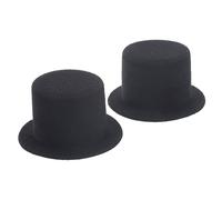 UPKOCH 2pcs Miniature Tops Hats for Dolls and Crafts DIY Decorative Mini Hats Kawaii Doll Accessories Stylish for Dress Up and Photography