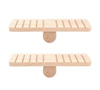 UPKOCH 2pcs Natural Wood Hamster Seesaw for Small Pets Exercise and Play Springboard Platform for Hamsters Gerbils Mice Rats and Small Furry Animals