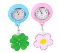UPKOCH 2pcs Nurse Pocket Watches with Retractable Clip Dial Fob Watches for Doctors Nurses Paramedics Lightweight Hanging Design with Arabic Markers