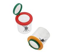 UPKOCH 2pcs Outdoor Insect Observation Magnifier Box for Boys and Girls Dual Lens Educational Viewer Transparent Design for Easy Plant and Bug Exploration for School and Travel Activities
