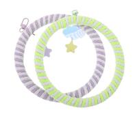 UPKOCH 2pcs Parrot Swing Perch with Cotton Rope Hanging Rings for Budgie Cockatiel Conure Finch Canary Cage Accessories Bird Ladder and Climb for Physical Exercise and Mental Stimulation