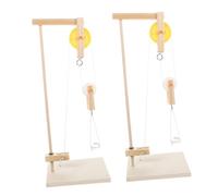 UPKOCH 2pcs Physics Learning Pulley Model Kits for Science Experimental Tool with Bracket, Teaching Tools for Physical Mechanics, Educational Science DIY Set for Students