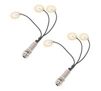UPKOCH 2pcs Piezo Pickup for Kalimba Thumb Piano Self Adhesive Piezoelectric Transducer with Jack Output Sound Amplification for Acoustic Instruments and Performances