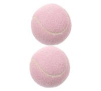 UPKOCH 2Pcs Pink Rubber Tennis Balls Lightweight Practice Training for Beginners Improving Accuracy and Speed Playground