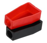 UPKOCH 2pcs Plastic Battery Terminal Protectors Covers for Car Batteries Insulated Top Post Caps with Full Coverage Easy Installation Compatible with Various Vehicles Black and Red