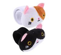 UPKOCH 2Pcs Plush Animal Slap Band Cute Cat Wristband Party Favor Soft Comfortable Plush Bracelets for Lightweight Decorative Accessory for Celebrations