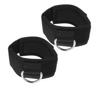 UPKOCH 2pcs Portable Ankle Straps with Buckle Design for Leg Training Durable Silver D Ring Fitness Bands Comfortable Outdoor Workout Protection for Womens Sports and Hip Shaping