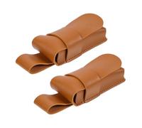 UPKOCH 2pcs Portable Leather Harmonica Storage Case Compatible with All Brands Stylish Protective Holder for Musicians the Go Practical and Elegant Harmonica Carrying Sleeves