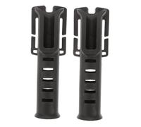 UPKOCH 2pcs Portable Waist Belt Fishing Rod Holder Adjustable Secure Fish Pole Stand for Shore Boat Dock Fishing Stable in Windy Conditions Outdoor Accessory Black