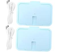 UPKOCH 2pcs Portable Wipe Warmer Wet Tissue Heater for Diaper Changing for Home and Travel Use Comforting Warm Wipes
