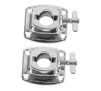 UPKOCH 2pcs Professional Drum Stand Clip Replacement Metal Clamp Base for Cymbal Installation Drum Hardware Mount Bracket