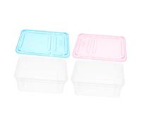 UPKOCH 2pcs Professional Reptile Feeding Box Breathable Transparent Enclosure with Ventilation Small Gecko Habitat Portable Household Snake Cage and Insect Breeding Tank Blue and Pink