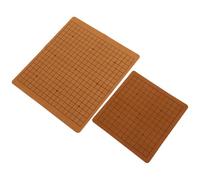 UPKOCH 2Pcs PU Leather Go Board Double-Sided 9X9 13X13 13X13 19X19 Go Chess Boards for 1.8Cm 2.2Cm Stones Portable Travel for and Beginners Random Color Random Color