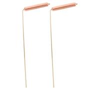 UPKOCH 2pcs Pure Copper Dowsing Rods with Handle Lightweight Portable Ghost Hunting Water Divining and Gold Locating Equipment for Accurate Target Detection