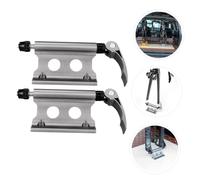 UPKOCH 2pcs Quick Release Bicycles Fork Mount Stand Deep Titanium Color Front Wheel Fork Fixer Rack for Car Travel Indoor Display and Secure Bike Transportation