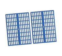 UPKOCH 2pcs Rabbit Floor Mat Plastic Cage Pad Non-slip Animal Foot Mats for Small Pets Bunny Cage Accessories Blue for Indoor Habitat Bedding