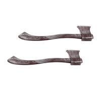 UPKOCH 2pcs Realistic Plastic Pirate Axe Prop Lightweight Safe for Halloween Cosplay Party Decorations and Stage Performances