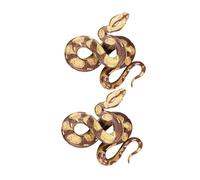 UPKOCH 2pcs Realistic PVC Snake for Educational Science Learning and Creative Play Safe Reptile Model for Home School Holiday Decorations Garden Bird Deterrent