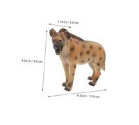 UPKOCH 2pcs Realistic Spotted Hyena Figurine for Educational Plastic Wildlife Animal Models with Lifelike Details for Cognitive Learning and Imaginative Play