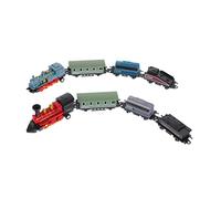 UPKOCH 2Pcs Retro Steam Train Model Pull Back Inertia Train for Educational Playthings Visual Experience Develops Creativity and Logic Skills