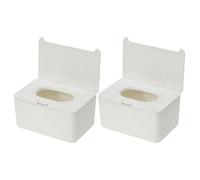 UPKOCH 2pcs Reusable Wipe Dispenser Box for Bathroom Modern Wipes Storage Container Sealed Cover