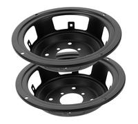 UPKOCH 2pcs Round Iron Speaker Frame for Audio Equipment Durable Speaker Mounts with Improved Sound Dispersion and Flexible Front Rear Installation Replacement Parts for Clear Sound