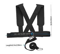 UPKOCH 2pcs Running Resistance Training Belt with Padded Shoulder Straps Metal Buckles and Sled Harness for Fitness Weight Bearing Workouts Team Sports and Outdoor Exercise