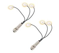UPKOCH 2pcs Self-stick Piezo Transducer Pickup High Sensitivity Contact Microphone for Acoustic Guitar Amplification Portable Musical Instrument Sound Enhancer
