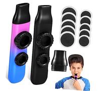 UPKOCH 2pcs Set Black and Blue-purple Gradient Kazoos Replacement Membranes Portable Kazoo Musical Instruments for Boys and Girls and Party Music Accompaniment