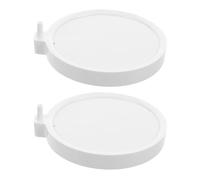 UPKOCH 2pcs Silent Nano Bubble Aquarium Air Stone Disc Oxygen Diffuser for Fish Tanks Easy Install Air Bubbler Compatible with Various Aquariums Noise-reducing Design