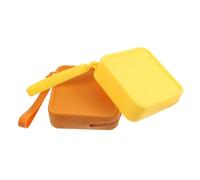 UPKOCH 2pcs Silicone Dog Treat Pouch Portable Training Snack Holder with Zipper Multipurpose Storage Bag for Puppy Training Outdoor Walks Keys and Pet Accessories in Bright Yellow Orange