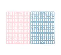 UPKOCH 2pcs Small Animal Plastic Foot Pads Cage Floor Mat for Rabbits Bunny Resting Cushions Hole Leak Design for Pet Habitat Bedding