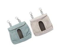 UPKOCH 2Pcs Small Pet Hanging Feeder Bags with Hook for Rabbits Guinea Pigs Chinchillas Capacity Self Feeding Hay Pouch Durable Cage Food Holder to Reduce Waste and Keep Clean